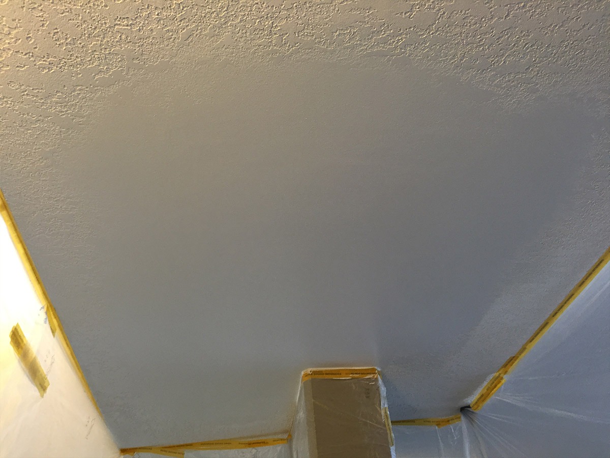 DIY Popcorn Ceiling Removal - The Craftsman Blog