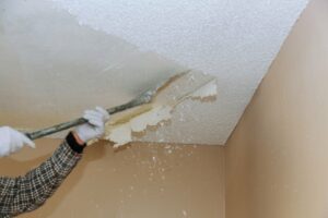 Popcorn ceiling removal