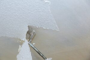 Removing the popcorn ceiling